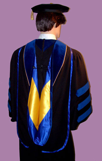doctoral hood gown and tam